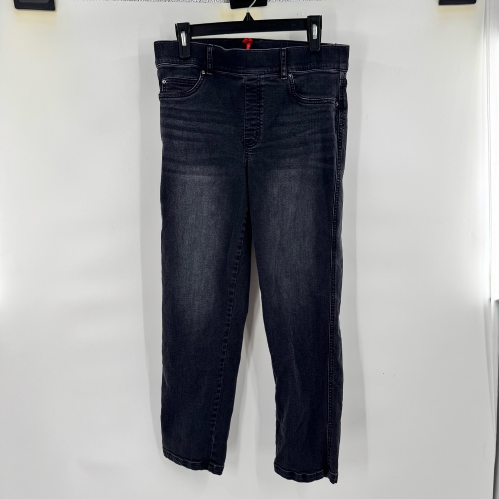 Spanx womens dark grey skinny jeans size L